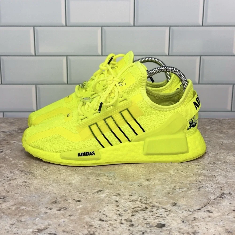 Adidas NMD_R1 V2 - Men's 5.5 - Solar Yellow Running Shoes Sneakers